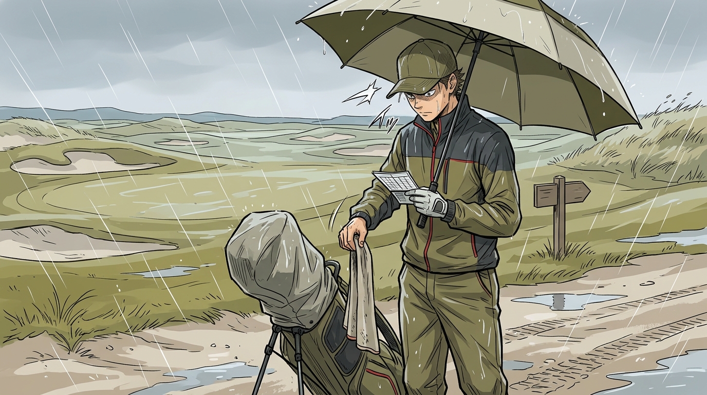 雨天ラウンドの装備と回し方 - ハーフターンの過ごし方と後半戦の準備